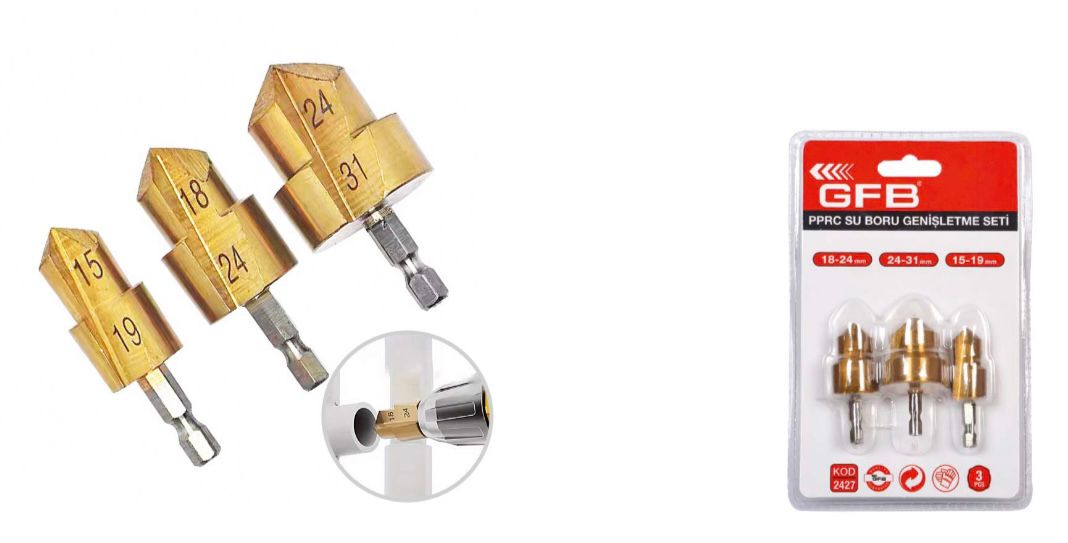 GFB PPRC SU BORU GENİŞLETME SETİ BİTS SAPLI